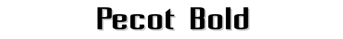 Pecot Bold font